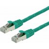 Value 21.99.1263 RJ45 sieťové káble, prepojovacie káble CAT 6 S/FTP 5 m zelená dvojžilový tienený, bez halogénov, samozhášavý 1 ks; 21.99.1263