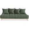 Karup design Karup design SENZA SOFA natural pine (pohovka z borovice) 90*200 cm , olive green