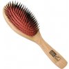 Eurostil Cushion Brush Nylon Wood Handle kefy na rozčesávanie vlasov veľká 01923