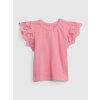 GAP Baby tričko s volánmi Ružová 2YRS Ružová Ružová