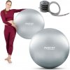 Neo-Sport Fit lopta 75 cm NS-952 strieborná + pumpa