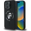 Karl Lagerfeld Liquid Silicone Karl and Choupette MagSafe zadný kryt pre iPhone 16 Pro Max Black