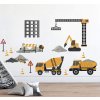 Nálepka na stenu do detskej izby – stavebné stroje