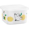 Muurla Dóza s vrchnákom Moomin Joyful Apples 1l, smalt / bielo-žltá
