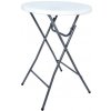 Skladací koktailový bistro stôl HOTELUM 80 LIGHT, Ø 80 cm, biely HQ-XY81