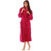 Dámský župan Tampa 2149 3551 rubínový vel.4XL - Vestis (Župan se šálovým límcem)