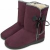 Vlnka Dámske čižmy s ovčou vlnou vínová veľkosti obuvi - dospelí 41