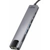 Media-Tech MT5046, 8v1 dokovacia stanica, strieborná MT5046