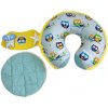 Mama Kiddies MyKids konvertibilný vankúš do detskej sedačky s modrým a žltým vzorom sovy
