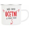 Divja Plechový hrnček pre super účtovníčku