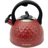 HOME ELEMENTS-HR Varná nerezová kanvica 2,5 l, červená