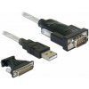 Delock - Sada USB/sériového kabelu - USB / USB 2.0 / EIA-232 - křídlové šrouby - černá, průhledná