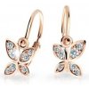 Cutie Diamonds Detské náušnice z ružového zlata Motýľ s briliantmi DC2259-10-00-X-4