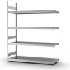 Regál so širokými policami z ocele, prídavné pole, 4 úrovne, police š 2000 mm, 2020x635x2500 mm
