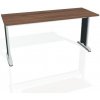 Pracovný stôl Flex, 160x75,5x60 cm, orech/kov