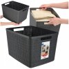CURVER JUTE L 20L Košík 36 x 28 x 23 cm, tmavo sivý 01907-G44