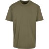 Build Your Brand Pánske tričko Heavy Oversize Tee - Olivová | 4XL