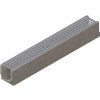 PLASTICK Odvodňovací žľab BETÓNOVÝ VO BASE DN100 1000x140x150 A15 POZINK