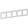 Legrand VALENA LIFE 5rámček biely/chróm 754035