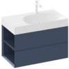 Skrinka pod umývadlo bez umývadla Ravak Lite 80 x43x45 cm deepsea blue X000001875