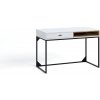 Nabytok-Bogart Písací stôl so zásuvkou Maleza - Biely / Dub artisan