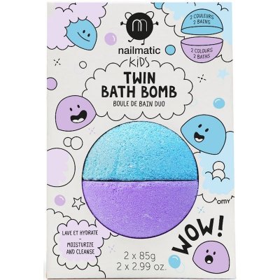 Nailmatic Kids bomba do kúpeľa Blue + Violet 2x85 g