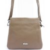 MiaMore kožená crossbody dámska kabelka s tromi oddielmi taupe hnedá