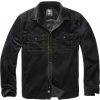 BRANDIT košeľa Corduroy Classic Shirt Long Sleeve Čierna Veľkosť: L