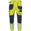 CERVA DAYBORO PFM HV / Reflexné pracovné nohavice do pása - HV žltá 40