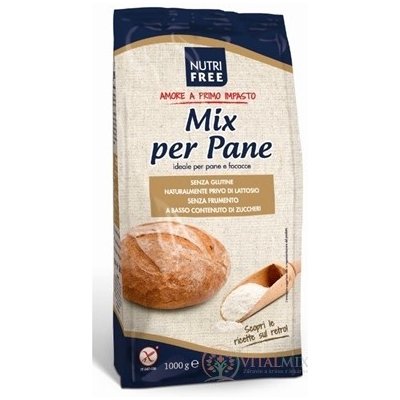 NutriFree Mix per Pane zmes na prípravu bieleho bezgluténového chleba 1000 g