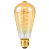 NEDIS LED žárovka E27/ ST64/ 3,8 W/ 220 V/ 250 lm/ 2100 K/ stmívatelná/ extra teplá bílá/ retro styl