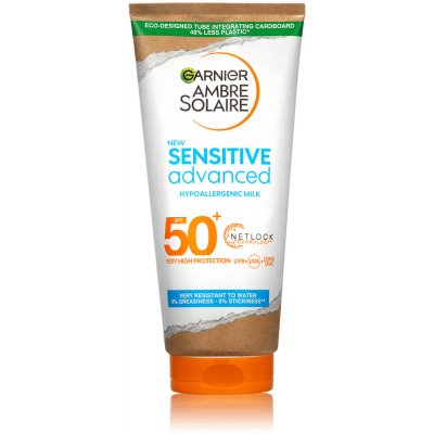 Garnier Ambre Solaire Sensitive Advanced opaľovacie mlieko, SPF 50+, 175 ml