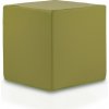 EF1048 Ecopuf Taburetka Ecopuf - Kocka Ekokoža E8 - Olivová