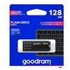 Goodram USB flash disk, USB 3.0, 128GB, UME3, čierny, UME3-1280K0R11, USB A, s krytkou