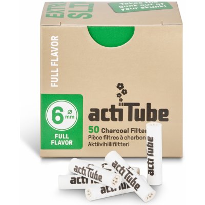ActiTube Filtre s aktívnym uhlím Extra Slim 50 ks