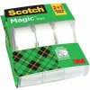 Lepiaca páska, s dispenzorom, ručná, 19 mm x 7,5 m, 3M SCOTCH Magic Tape 810,21