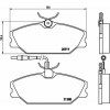 BREMBO Sada brzdových doštičiek P 68 014