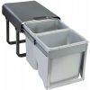 Sinks EK9022 EKKO FRONT 40 Odpadkový kôš - sorter, vstavaný, výsuvný 2x16l