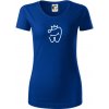 Zubárka princezná - Dámske tričko z organickej bavlny Origin (GOTS) - XL ( Kráľovská modrá )