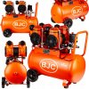 MAR-POL Bezolejový kompresor 50 l, 4 piesty, 230 V, 8 bar, tichý - BJC