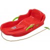 Plastové boby s operadlom a brzdami Baby Mix SPEED BOB červené