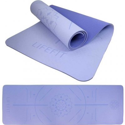 Lifefit Podložka Yoga MAT Relax Duo 183x58x0,6cm modrá