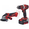 EINHELL TE-TK 18/2 Li Kit (CD+AG) 4257240 sada aku nářadí, KIT s 4,0 Ah (Power X-Change)