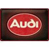 Plechová ceduľa Audi - Red Logo, 30 × 20 cm