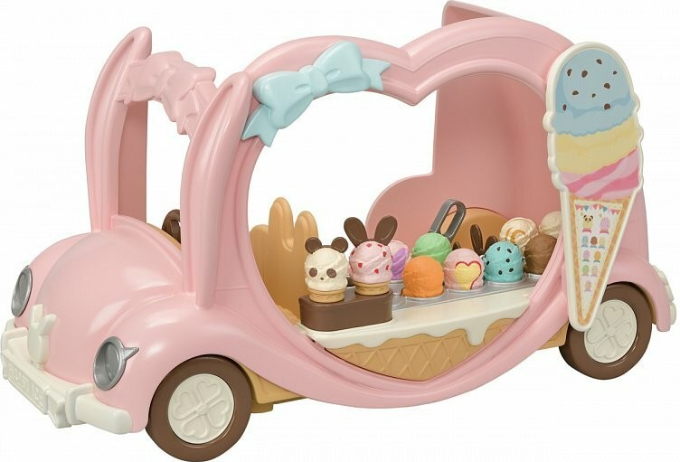 Sylvanian family Ružové zmrzlinárske auto