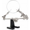 Kraft&Dele KD10454, Spájkovací držiak | tretia ruka s lupou