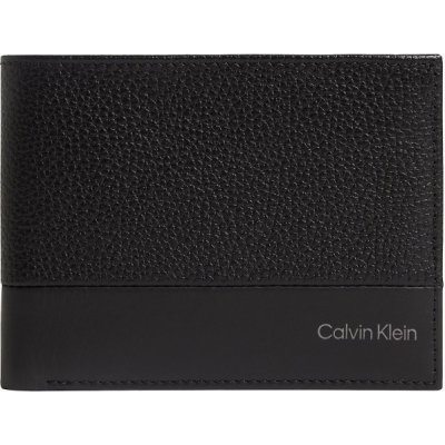Calvin Klein pánska kožená peňaženka Subtle Leather Billfold Wallet 5CC Coin 001 BAX Black CK