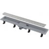 Alcadrain Odtokové žľaby - Sprchový žľab Simple 95 cm, s okrajom na perforovaný rošt, vrátane roštu, nerezová mat APZ9-950M