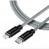 Tactical KP31195 Aramid extra pevný USB-C/Lighting MFI, 1m, sivý