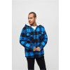 Pánska bunda Brandit Lumberjacket Hooded - čierna, modrá 4XL